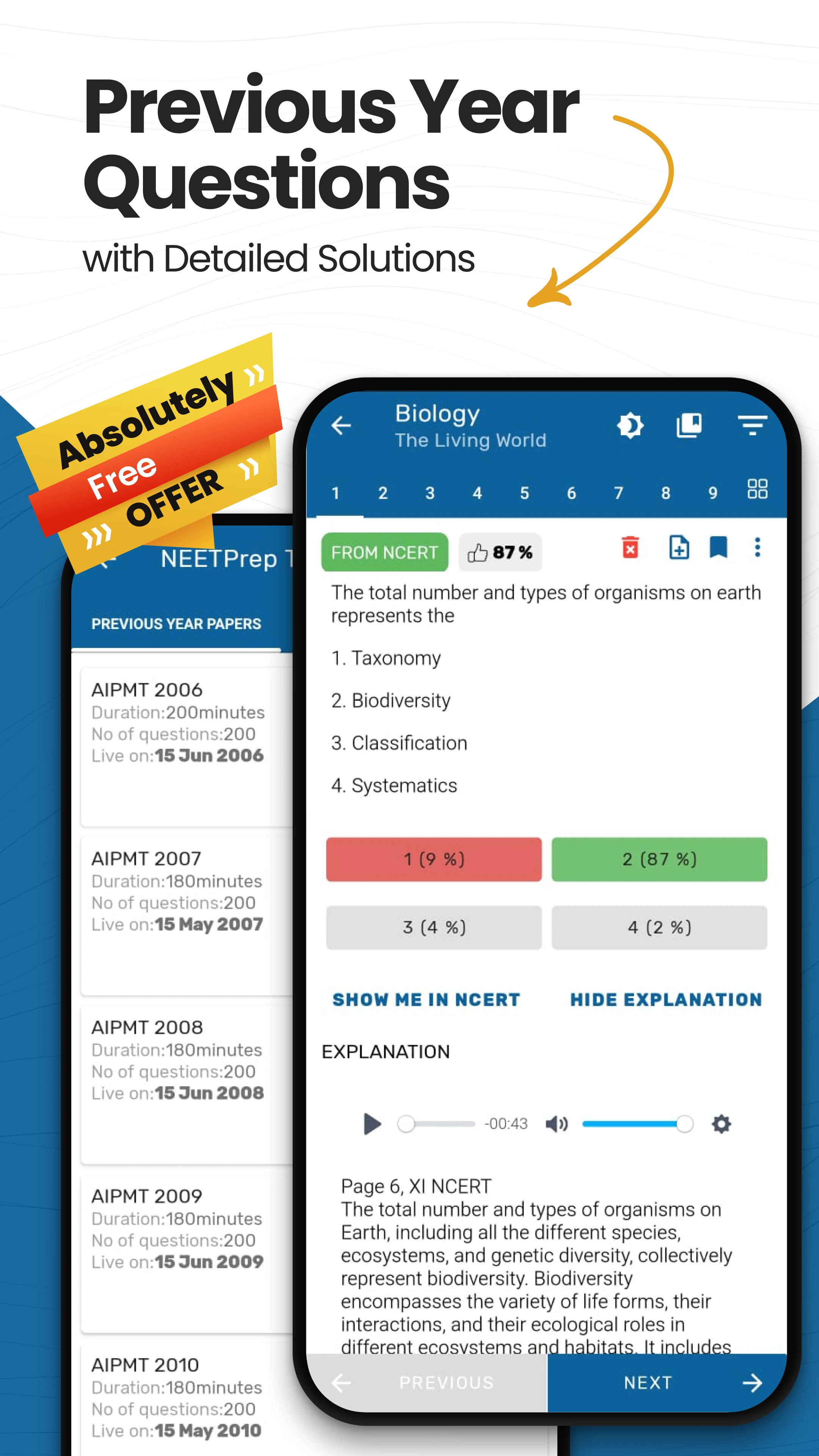 NEETprep - MCQs & Mock Tests screenshot